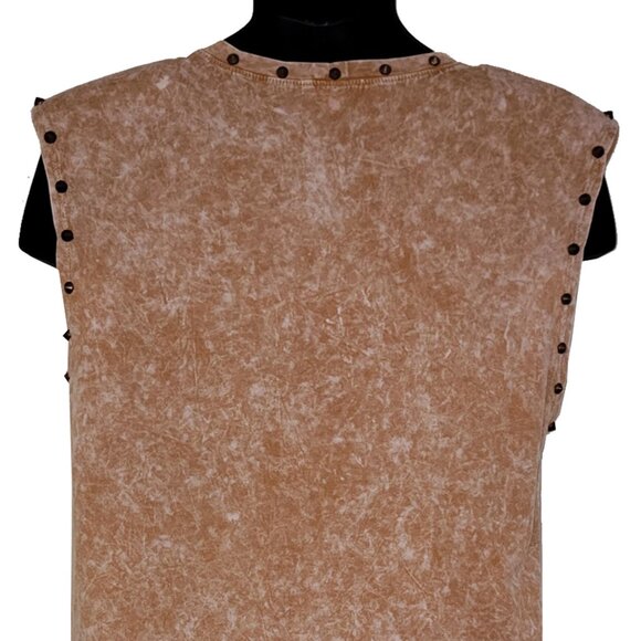 LOVE the 80s Women's Tan Sleeveless Shirt - Picture 6 of 6